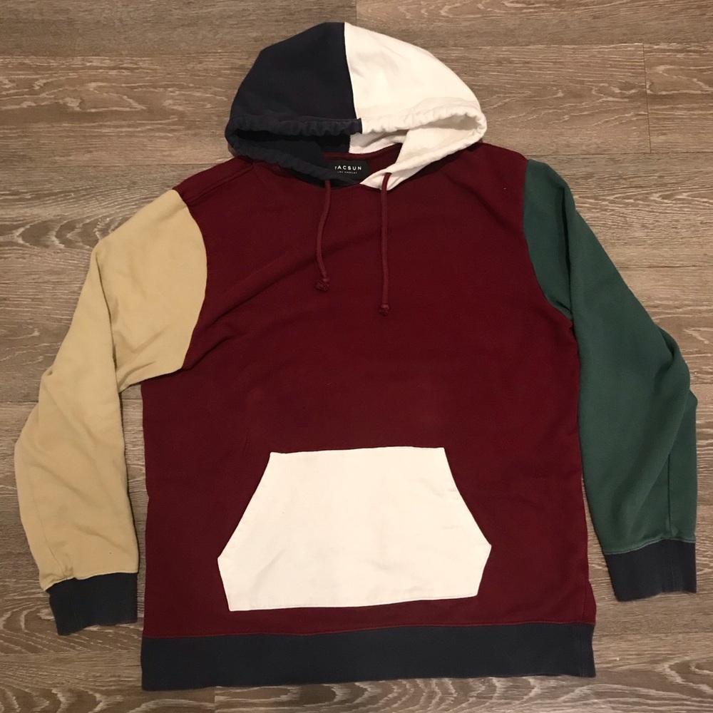 PACSUN color block hoodie